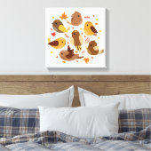 Toile Canvas Oiseaux d'automne (Insitu(Chambre))