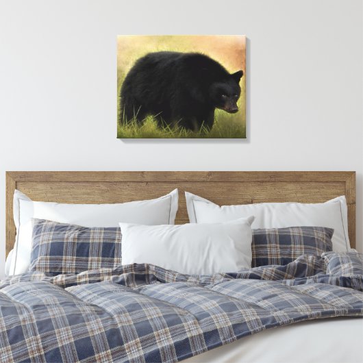 Toile Canvas photo de l'ours noir (Insitu(Chambre))