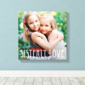Toile Canvas Photo Personnalisée De Sisterly Love (Insitu (Plancher de Bois))