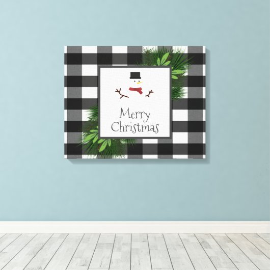 Toile Canvas Plantée Snowman Buffalo Imprimer (Insitu (Plancher de Bois))