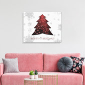 Toile Canvas Red Festif Christmas Tree Imprimer (Insitu(Salon))