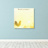 Toile Canvas Signature 20"x20" Sunny Morning Farm Countr (Insitu (Plancher de Bois))