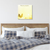 Toile Canvas Signature 20"x20" Sunny Morning Farm Countr (Insitu(Chambre))