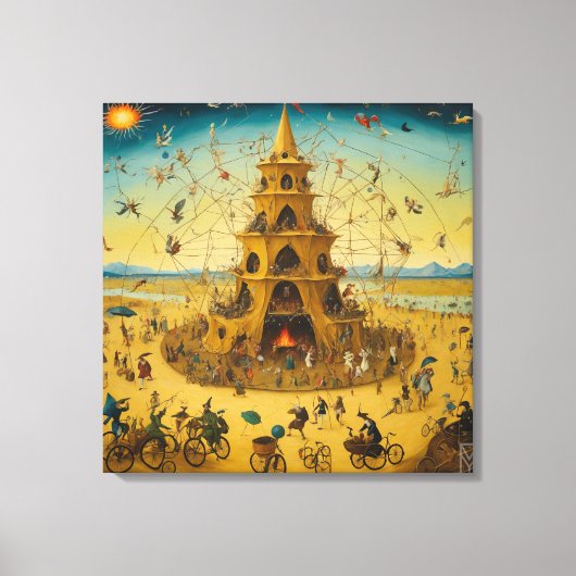 Toile Canvas Storm at Burning Man by Bosch (Recto)
