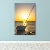 Toile Canvas Sunset Sailboat naufrage Gulf Breeze FL Can (Insitu (Plancher de Bois))