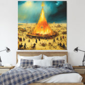 Toile Canvas Visionary Storm at Burning Man (Insitu(Chambre))