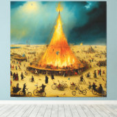Toile Canvas Visionary Storm at Burning Man (Insitu (Plancher de Bois))