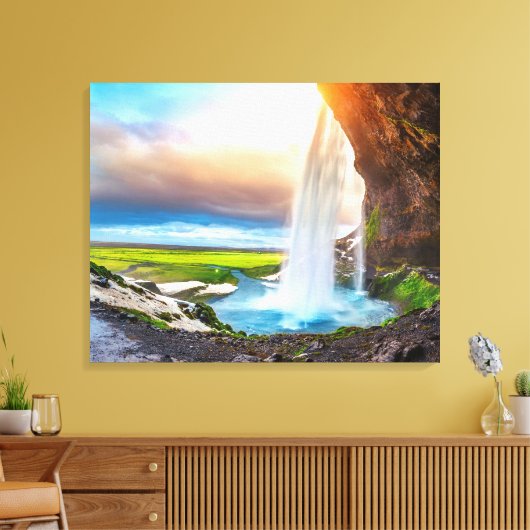 Toile Canvas Wall Art-Waterfall (Insitu(Salon))