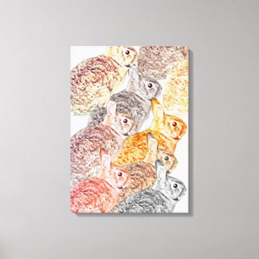 Toile Canvas: Wild about Rabbits (Recto)