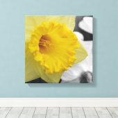 Toile canvas with yellow narcissus (Insitu (Plancher de Bois))