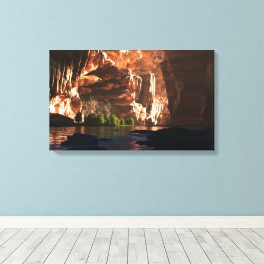 Toile Canyon Peint (Insitu (Plancher de Bois))