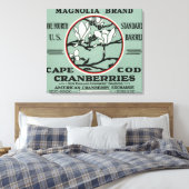 Toile Cape Cod Magnolia Brand Cranberry Étiquette (Insitu(Chambre))