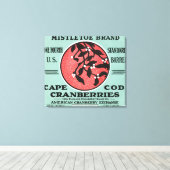 Toile Cape Cod Mistletoe Marque Cranberry Étiquette (Insitu (Plancher de Bois))