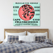 Toile Cape Cod Mistletoe Marque Cranberry Étiquette (Insitu(Chambre))