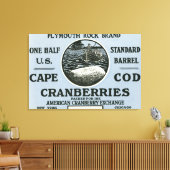Toile Cape Cod Plymouth Rock Marque Cranberry Étiquette (Insitu(Salon))