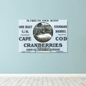 Toile Cape Cod Plymouth Rock Marque Cranberry Étiquette (Insitu (Plancher de Bois))