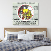 Toile Cape Cod Pocahontas Brand Cranberry Étiquette (Insitu(Chambre))