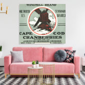 Toile Cape Cod Windmill Marque Cranberry Étiquette (Insitu(Salon))