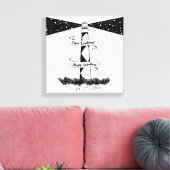 Toile Cape Lookout Lighthouse noir et blanc (Insitu(Salon))
