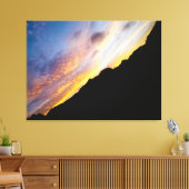 Toile Cape Verde Coucher de soleil abstrait diagonal mon (Insitu(Salon))