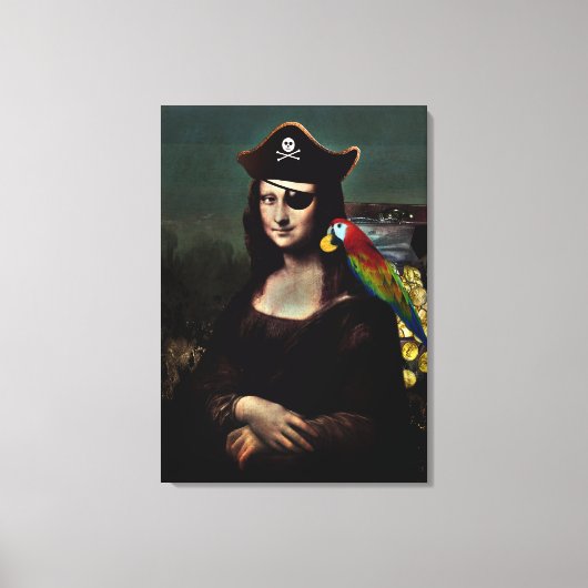 Toile Capitaine Mona Lisa Pirate (Recto)
