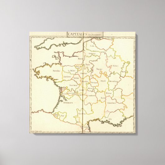 Toile Capitales de France (Recto)