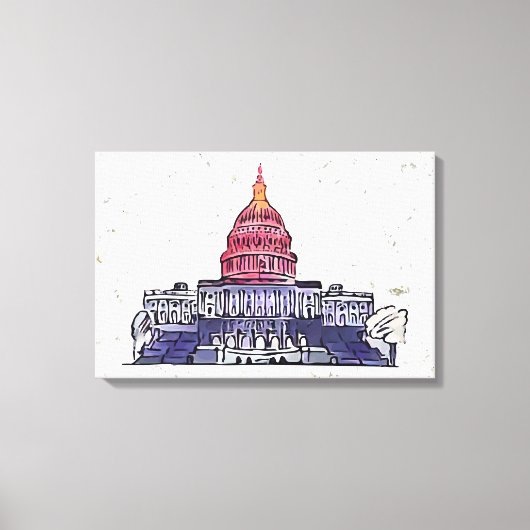 Toile Capitol américain (Recto)