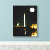 Toile Capitol Building, Lincoln Memorial, Washington (Insitu (Plancher de Bois))