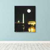 Toile Capitol Building, Lincoln Memorial, Washington (Insitu (Plancher de Bois))
