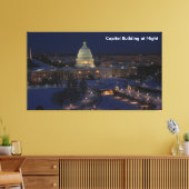 Toile Capitole américain la nuit (Insitu(Salon))