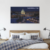 Toile Capitole américain la nuit (Insitu(Chambre))