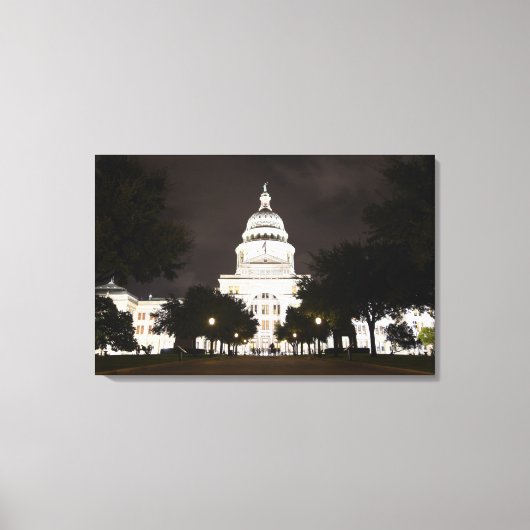 Toile Capitole d'Austin, Texas à la nuit (Recto)
