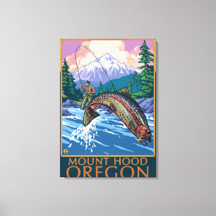 Toile Capot de bâti, scène d'OregonFisherman