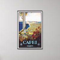 Capri, Italie Poster Vintage voyage