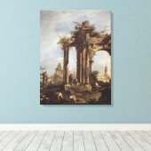 Toile Capriccio avec ruines romaines, Pyramide et (Insitu (Plancher de Bois))