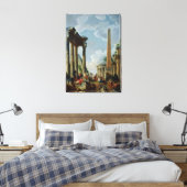 Toile Capriccio d'architecture avec un prédicateur (Insitu(Chambre))