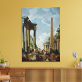 Toile Capriccio d'architecture avec un prédicateur (Insitu(Salon))