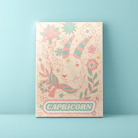 Capricorne Céleste Zodiac Pastel Dreams Mur Arts