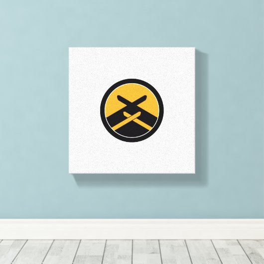 Toile captée Katori majuscule (Insitu (Plancher de Bois))