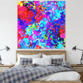 Toile Captivation des jeux de couleurs du Motif Abstrait (Insitu(Chambre))