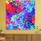 Toile Captivation des jeux de couleurs du Motif Abstrait (Insitu(Salon))