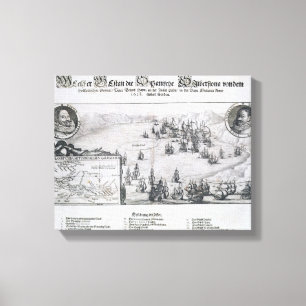 Toile Capture de la flotte espagnole par le Néerlandais