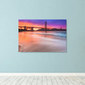 Toile Capture du Golden Gate Bridge de San Francisco (Insitu (Plancher de Bois))