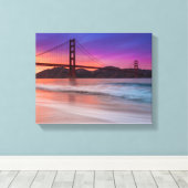 Toile Capture du Golden Gate Bridge de San Francisco (Insitu (Plancher de Bois))