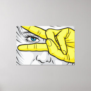 Toile Capturer la beauté par les visages, les mains et l