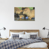 Toile Capybara, Hydrochaeris hydrochaeris), monde (Insitu(Chambre))