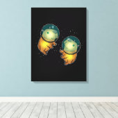 Toile Capybara L'astronaute spatiale donne des enfants C (Insitu (Plancher de Bois))