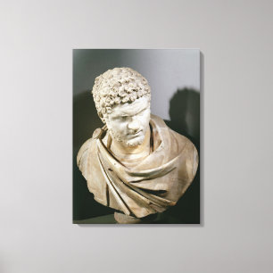 Toile Caracalla, le marbre romain cuirassed le buste,