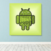 Toile Caractère de gribouillage pour Android™ (Insitu (Plancher de Bois))