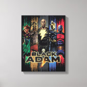 Toile Caractères Adam Noir En Grandes Tailles Graphique (Recto)